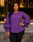 Elegant Puff Sleeve Blouse - 5