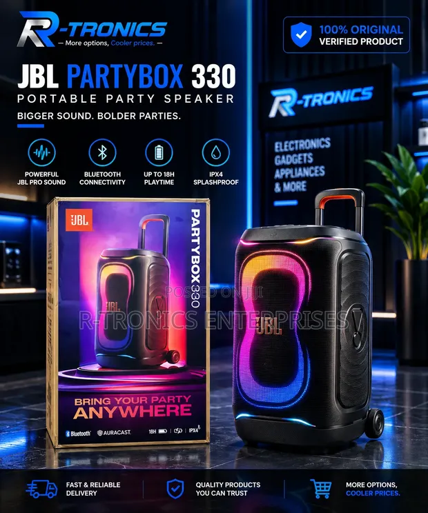 JBL Partybox 330 Bluetooth Speaker - 1