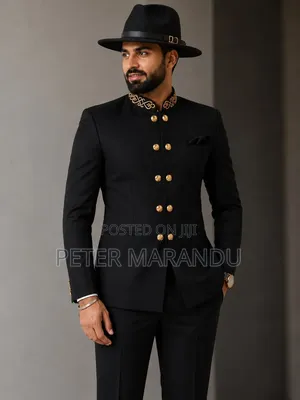 Suti za Kisasa za Kifalme za Kiume (Jodhpuri) na Kofia