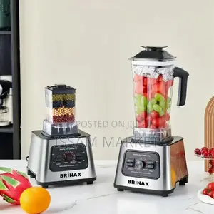 Brinax Blender - Powerful Motor, Stainless Steel Blades