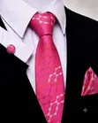 Men's Classic Necktie Set with Pocket Square - 1