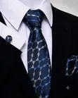 Men's Classic Necktie Set with Pocket Square - 2