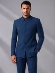 Ricardo Men's Blue Fashion Suit - 2