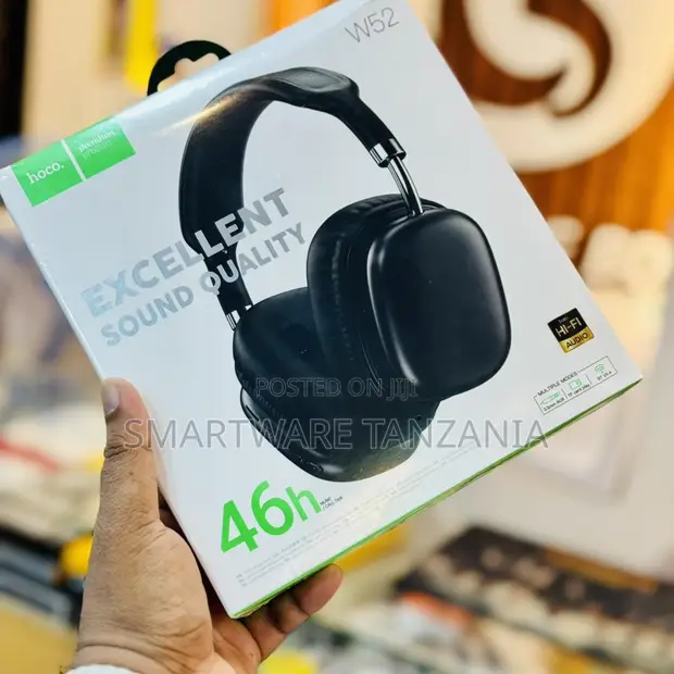 Hoco W52 Wireless Over-Ear Headphones - 46 Hours Playback - 1
