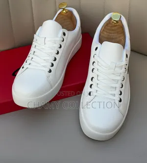 Men's White Plein Loafers