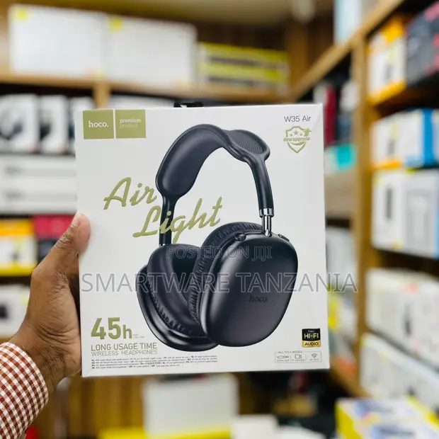 Hoco W35 Air Wireless Headphones - Hi-Fi Audio, 45 Hrs Battery - 1