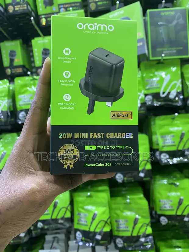 Oraimo 20W Type-C Mini Fast Charger - 1