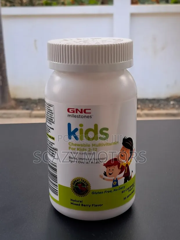 GNC Milestones Multivitamin za Kutafuna kwa Watoto (Miaka 2-12) - 1