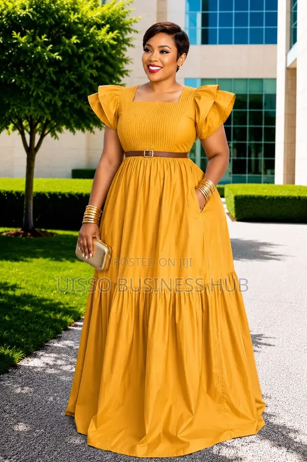 Women's Long Dress - Multicolor - 1