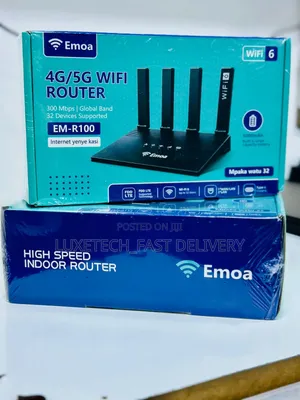 Emoa EM-R100 4G/5G WiFi 6 Router - 300Mbps for 32 Devices