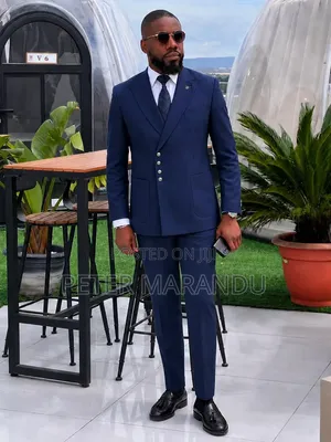 Suti ya Kiume ya Kifahari Vipande Viwili - Royal Navy Blue