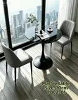 Modern Round Marble Dining Table – 70cm - 1