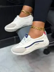 Luxe Kicks Effortless Cream Sport Shoes - 2