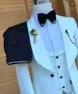 Men's White Suits & Shoes - 2