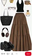 Tiered Maxi Skirt - 1