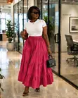 Tiered Maxi Skirt - 2