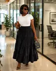 Tiered Maxi Skirt - 4