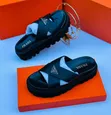 Luxe Heels Black Chunky Lug Sandals - 2