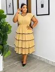 Tiered Ruffle Midi Dress - 3