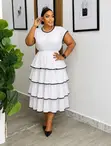 Tiered Ruffle Midi Dress - 4