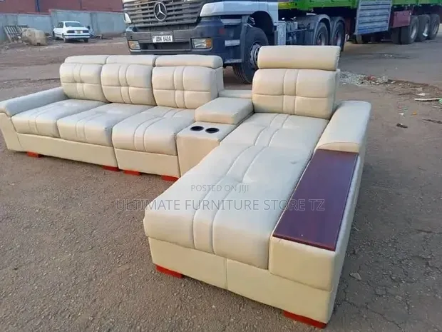 Unique L-Shaped Sofa Set - 1