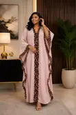 Kaftan Maxi Dress - Leopard Print - 3