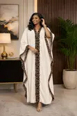 Kaftan Maxi Dress - Leopard Print - 4