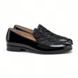 Elan Crown Patent Loafers - Black - 1