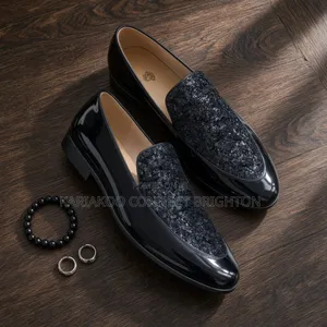 Elan Crown Patent Loafers - Black