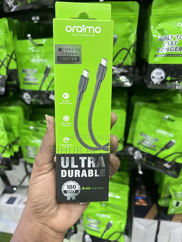 Oraimo USB Type-C to C Braided Cable - 1