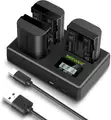 NEEWER Battery Charger Set for LP-E6P/LP-E6NH/LP-E6N, 3 Pack Battery - 2