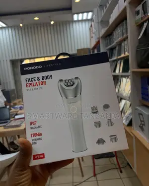 Porodo Face & Body Epilator, IPX7 Washable, 120 Min