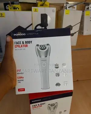 Epilator ya Uso na Mwili ya Porodo, IPX7 Inaosha, Saa 120 za Kufanya Kazi