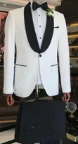 Mario Casas Premium White & Black Tuxedo - 2