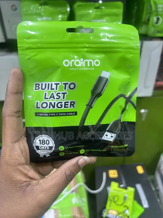 Oraimo RobustLine USB to Type-C Fast Charging Cable - 1