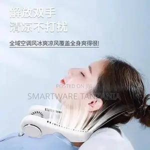 Q7 Leafless Hanging Neck Fan with LED Display, Ultra-Long Endurance
