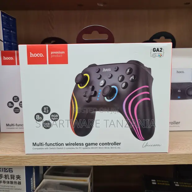 Hoco Multi-Function Wireless Game Controller, Bluetooth 4.2, RGB - 1
