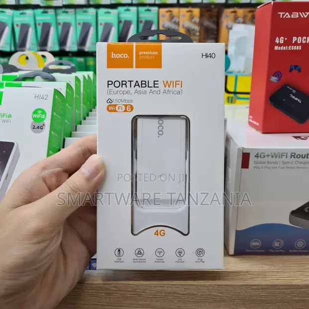 Hoco Portable WiFi 6 Router, 4G LTE, 150Mbps - 1