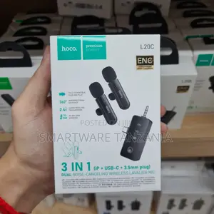 Hoco L20C Dual Wireless Lavalier Microphone