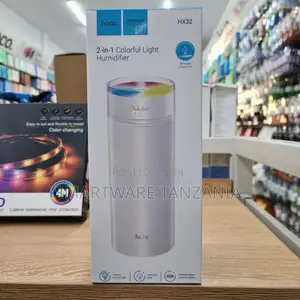 Hoco HX32 2-in-1 Humidifier with Colorful Light & 1800mAh Battery