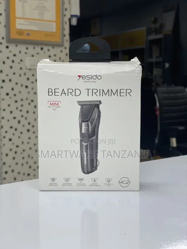 Yesido Mini Beard Trimmer, Dakika 120 za Matumizi - 1