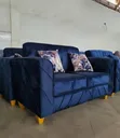 SofaSofa Loveseat Mpya - Bluu - 2