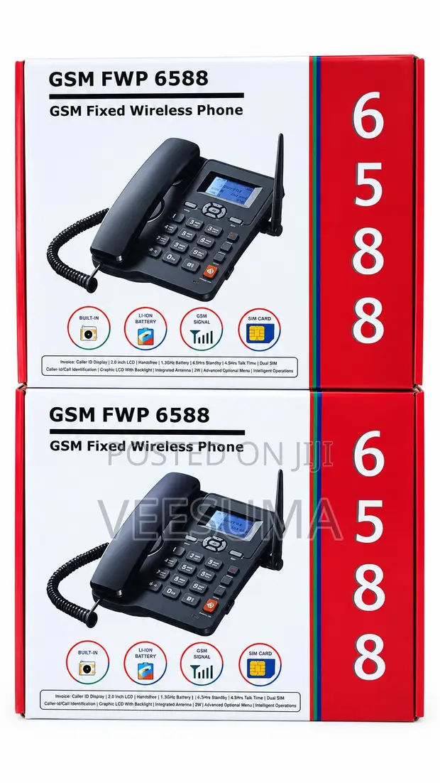 Simu ya Mezani ya GSM (FWP 6588) - Line ya Simu ya Kadi - 1