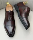 Clarks Derby Cap-Toe Lug Sole Shoes - 4