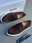 Boss Suede Penny Loafers - Luxury - 3
