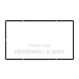 150" Foldable Polyester Projector Screen - 16:9