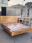 Brand New Wood-Mode Floating Bed Frame - 1
