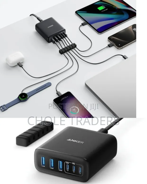 Anker 6-Port Ultra Fast Desktop Charger - 1