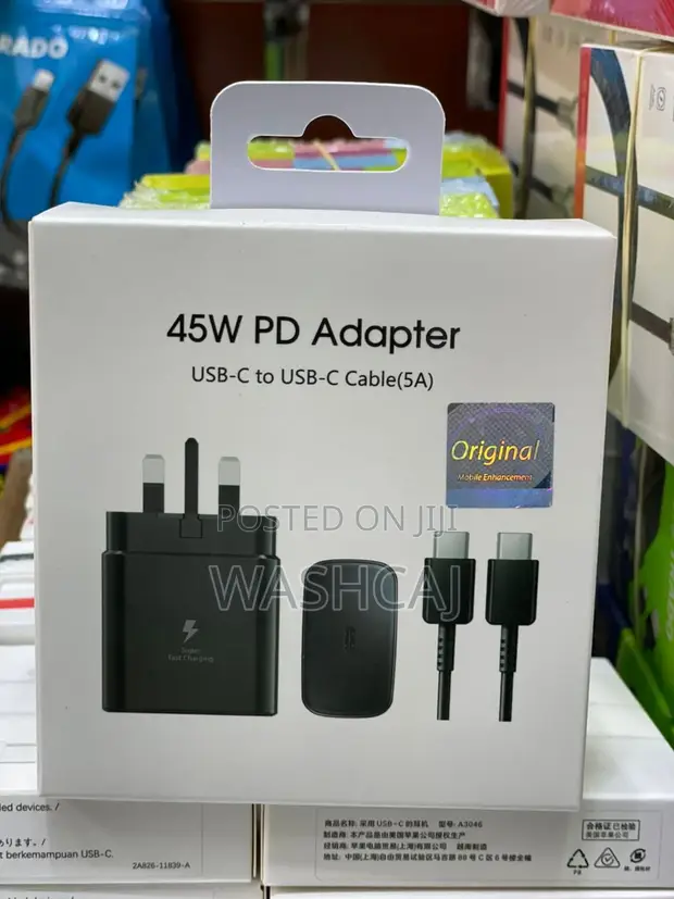 45W PD Adapter na Kebo ya USB-C hadi USB-C (5A) - 1
