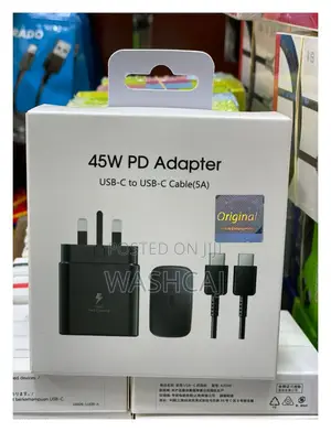 45W PD Adapter na Kebo ya USB-C hadi USB-C (5A)
